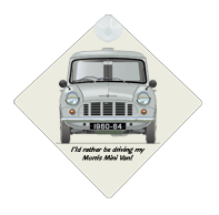 Morris Mini van 1960-64 Car Window Hanging Sign